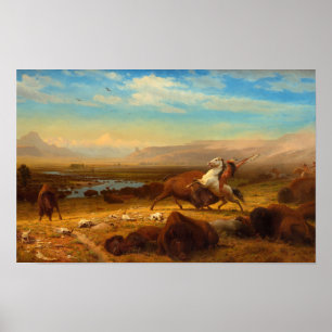 Affiche Le Dernier du Buffalo par Albert Bierstadt