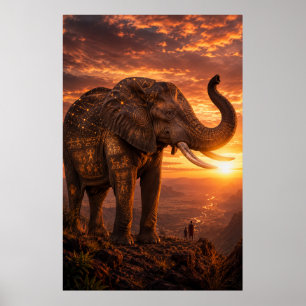 Affiche Le Dernier Gardien — Transport d'éléphant africain