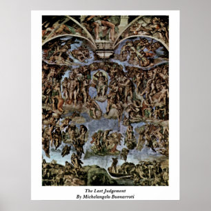 Affiche Le dernier jugement par Michaël Angelo Buonarroti