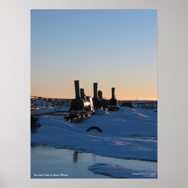 Affiche Le Dernier train pour la neige où (Devant)