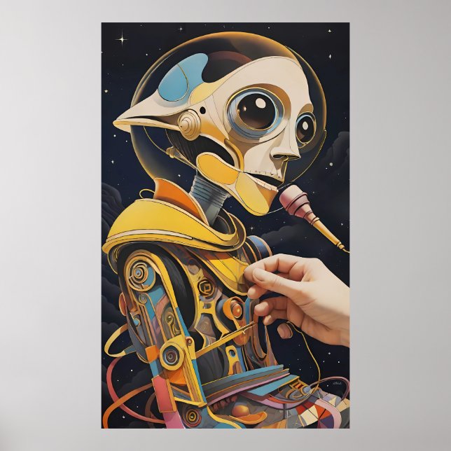 Affiche Le désastre Podcaster Ken Gage Sci-Fi (Devant)