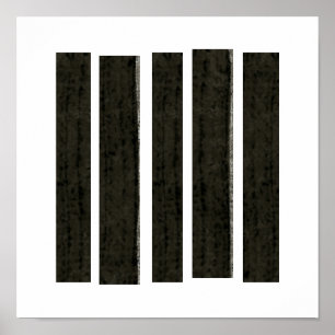 Affiche "Le désespoir fragmenté" abstrait moderne par Fran