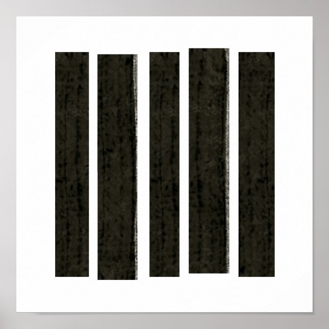 Affiche "Le désespoir fragmenté" abstrait moderne par Fran (Devant)