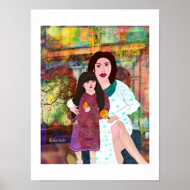 Affiche Le design créatif de Mère & Fille LeeMarie (Devant)