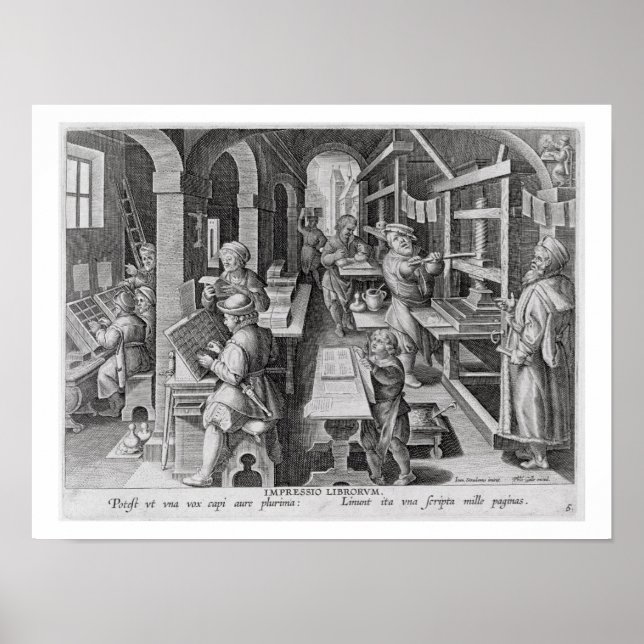 Affiche Le développement de l'impression, plaque 5 de 'Nov (Devant)