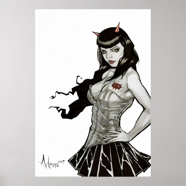 Affiche Le diable à Darla Deville (Devant)