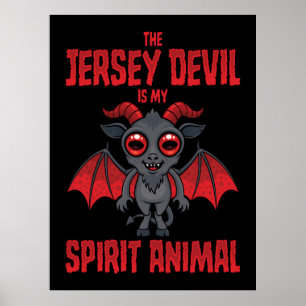 Affiche Le Diable du Jersey est mon animal spirituel
