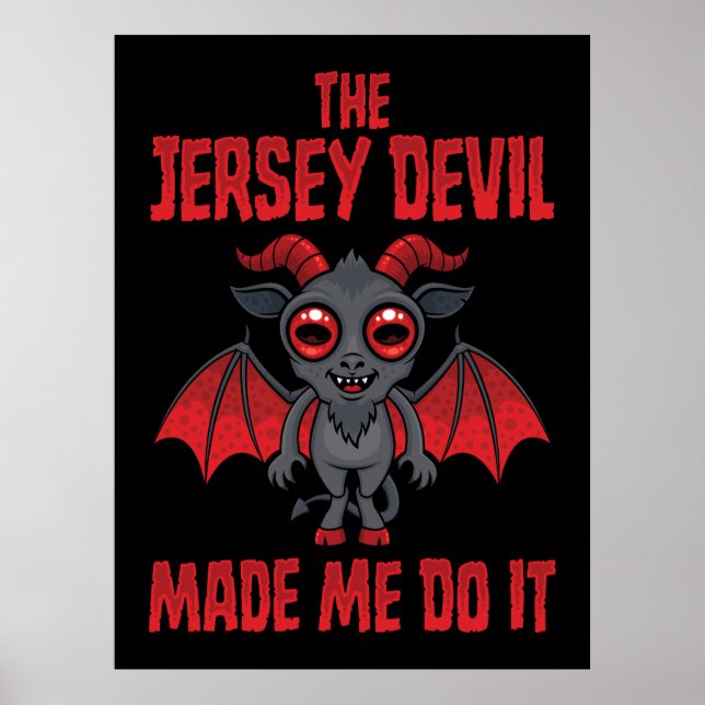 Affiche Le Diable du New Jersey m'a fait faire ça (Devant)