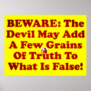 Affiche Le Diable Est Un Menteur !