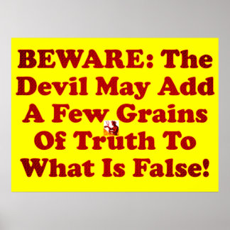 Affiche Le Diable Est Un Menteur !