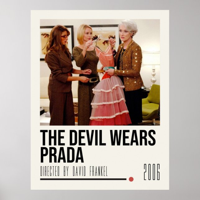 Affiche Le diable porte le film Prada (Devant)