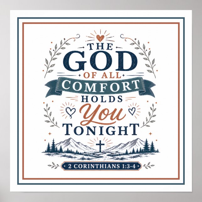 Affiche Le Dieu de toute consolation vous tient ce soir Ci (Devant)