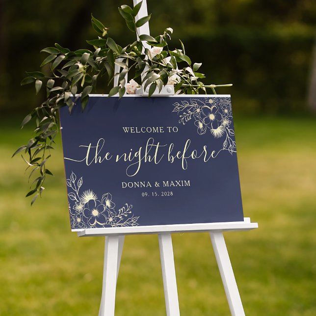 Affiche Le Dîner de Répétition la Veille de la Marine Bleu (Créateur téléchargé)