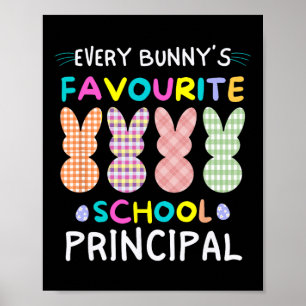 Affiche Le directeur de l'école préféré de tous les lapins
