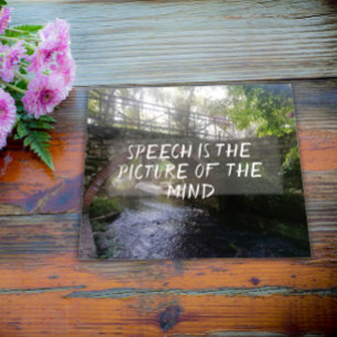 Affiche Le discours est l'image de l'affiche du proverbe m