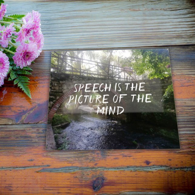 Affiche Le discours est l'image de l'affiche du proverbe m (Créateur téléchargé)