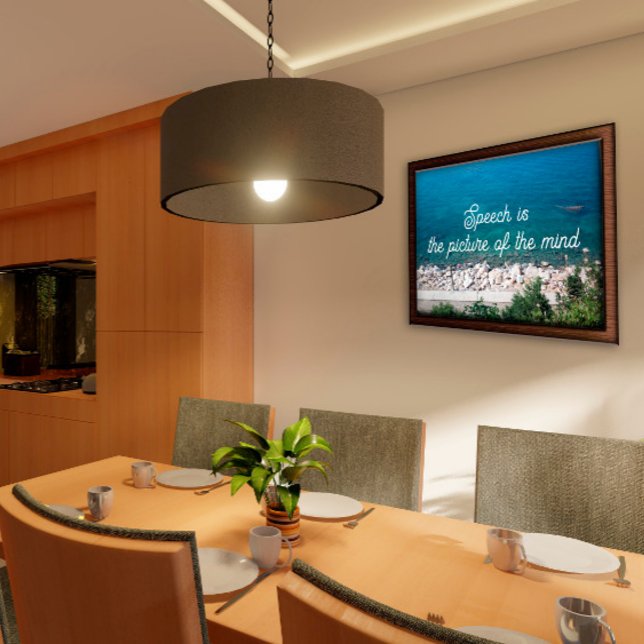 Affiche Le discours est l'image de l'affiche du proverbe m (Créateur téléchargé)