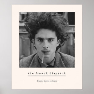 Affiche Le Dispatch français Wes Anderson Timothee Chalame