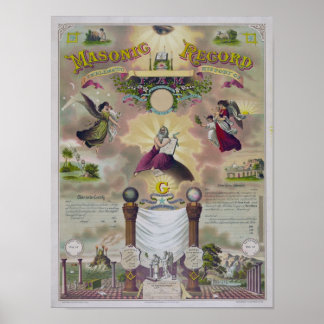 Affiche Le disque maçonnique