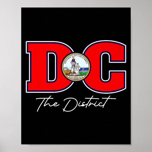 Affiche Le District De Washington Dc Souvenir De Vacances  (Devant)