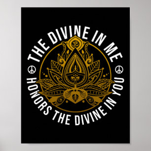 Affiche Le Divin En Moi Message Positif Spirituel Yoga M