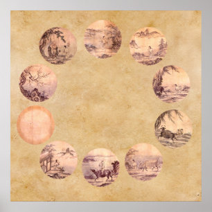 Affiche Le dix vert oxydant