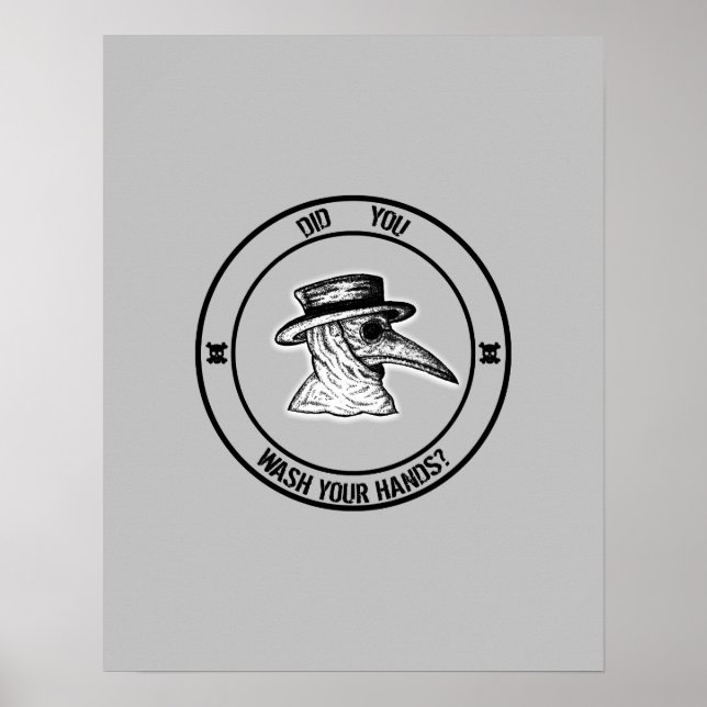 Affiche Le Docteur De La Peste Vous A-T-Il Demandé De Vous (Devant)