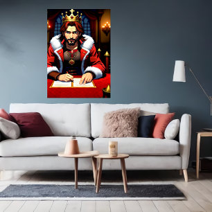 Affiche Le document de signature du Roi   Art AI