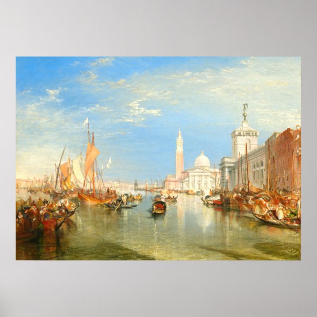 Affiche Le Dogana, Venise - William Turner Art (Devant)