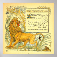 Le domaine public effrayé Lion Walter Crane,