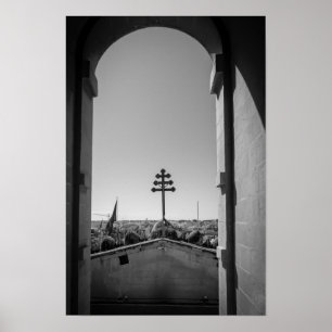Affiche Le dôme de Mosta à travers l'arche