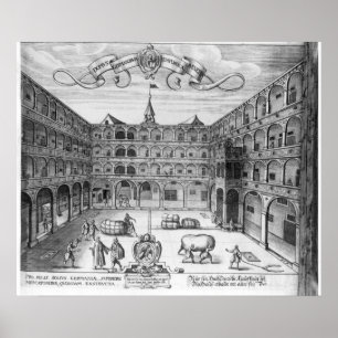 Affiche Le Domus Germanorum à Venise, 1616