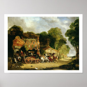 Affiche Le Dorking et London Royal Mail quittant le 'Mar