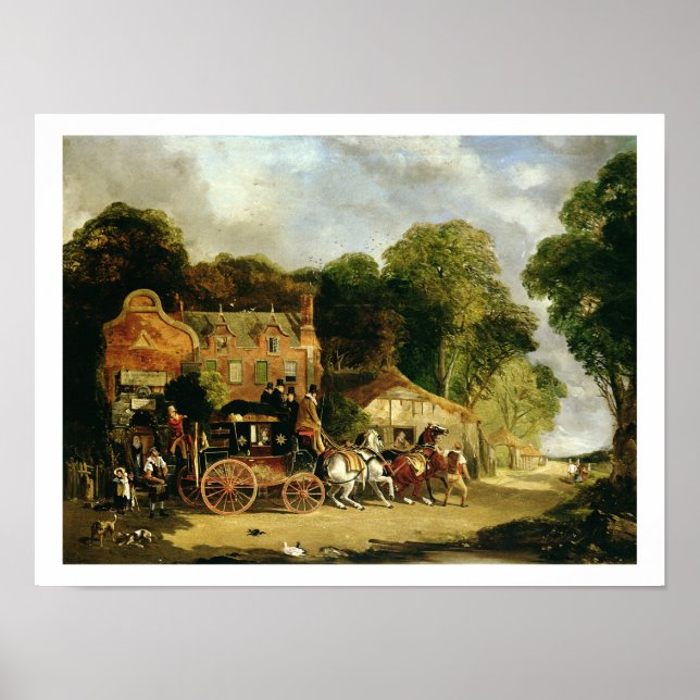 Affiche Le Dorking et London Royal Mail quittant le 'Mar (Devant)