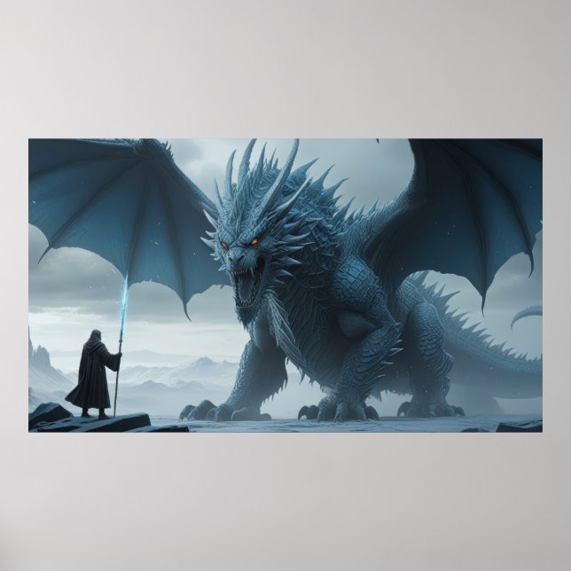 Affiche Le Dragon de Glace et l'Assistant Thie. Rencontrez (Devant)