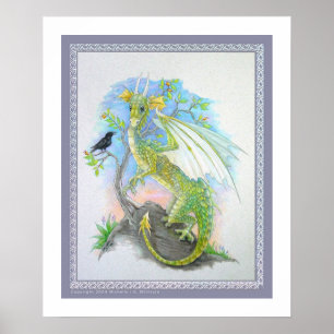 Affiche Le dragon et le corbeau