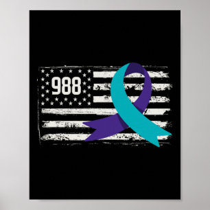 Affiche Le drapeau américain patriotique soutient la préve