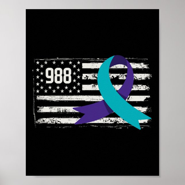 Affiche Le drapeau américain patriotique soutient la préve (Devant)