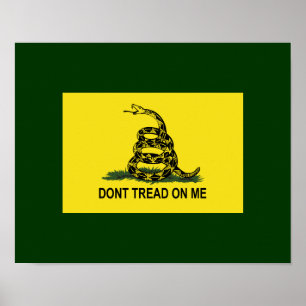 Affiche Le drapeau de Gadsden ne marchent pas sur moi