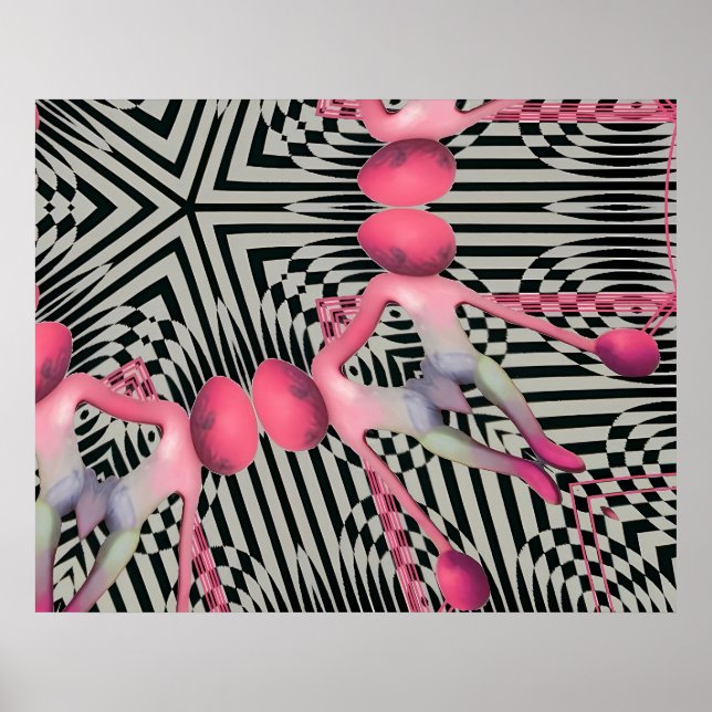 Affiche Le drapeau wombo du surréalisme de l'indépendance (Devant)