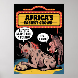 Affiche Le Duo le Plus Drôle d'Afrique – Comédie de l'Hyèn