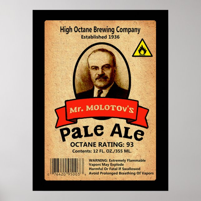 Affiche Le Étiquette Pale Ale de M. Molotov (Devant)