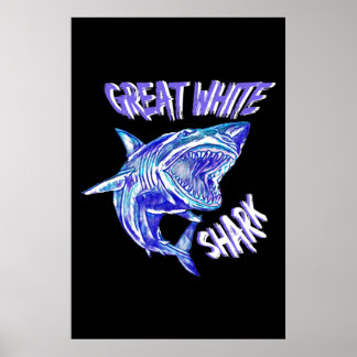 Affiche Le fabuleux grand requin blanc
