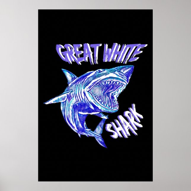 Affiche Le fabuleux grand requin blanc (Devant)