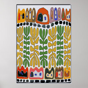 Affiche Le Fairgrounds Abstrait, Nouvelle-Orléans