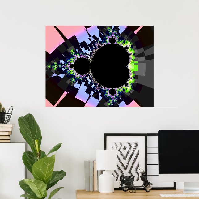 Affiche Le Fameux Ensemble Complet Mandelbrot (Bureau à domicile)