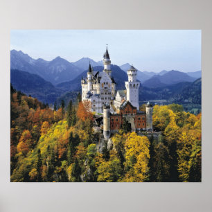 Affiche Le fantaisiste Neuschwanstein est l'un des trois