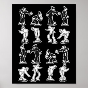 Affiche Le fantôme clown Danse Éffrayante en deux étapes