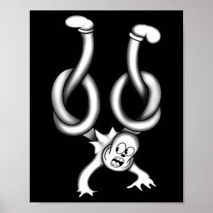 Affiche Le fantôme clown s'est tordu
