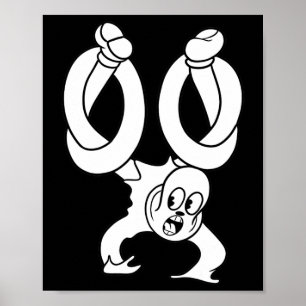 Affiche Le Fantôme de Clown Travail Noir Tordu